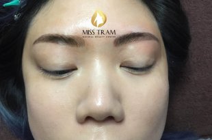 Before And After Correcting Damaged Eyebrows And Sculpting 9D Eyebrows 15
