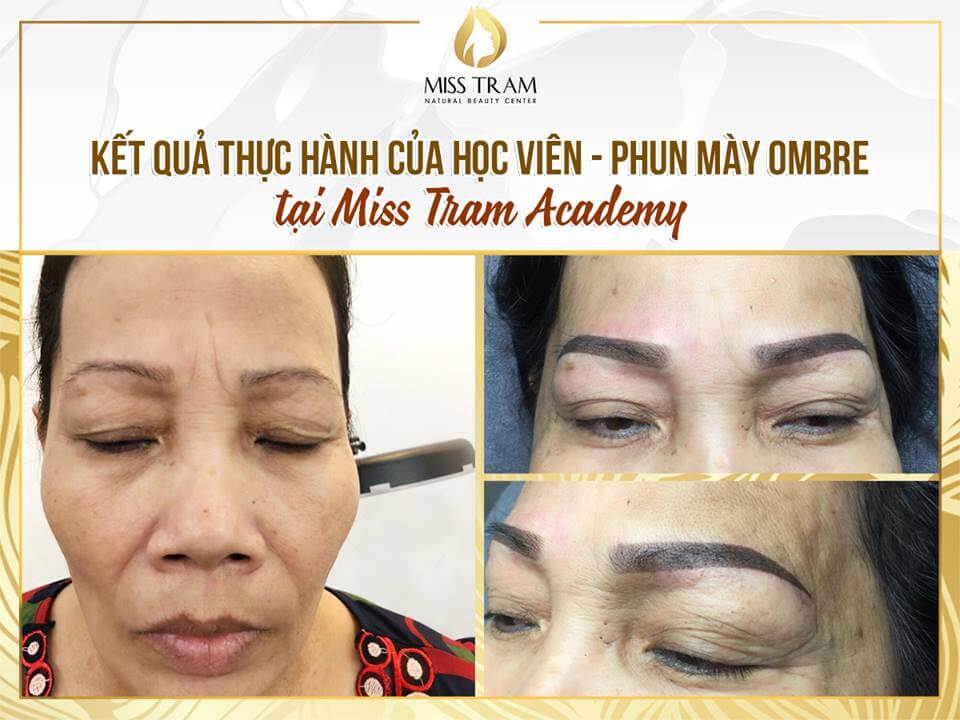 Kết Quả Phun Mày Ombre Của Học Viên Tại Học Viện MissTram 12