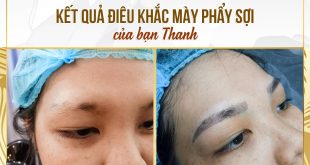 Before And After Eyebrow Sculpting with Yarn for Standard Eyebrow Shaping 56