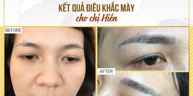 Before And After Beautifying Your Eyebrows With 4 . Thread Sculpting Technology
