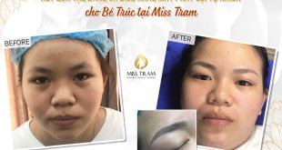 Before And After Pose - Natural Fiber Eyebrow Sculpture 35
