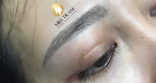 Before And After The Results Of Natural Fiber Brow Sculpting At Spa 21