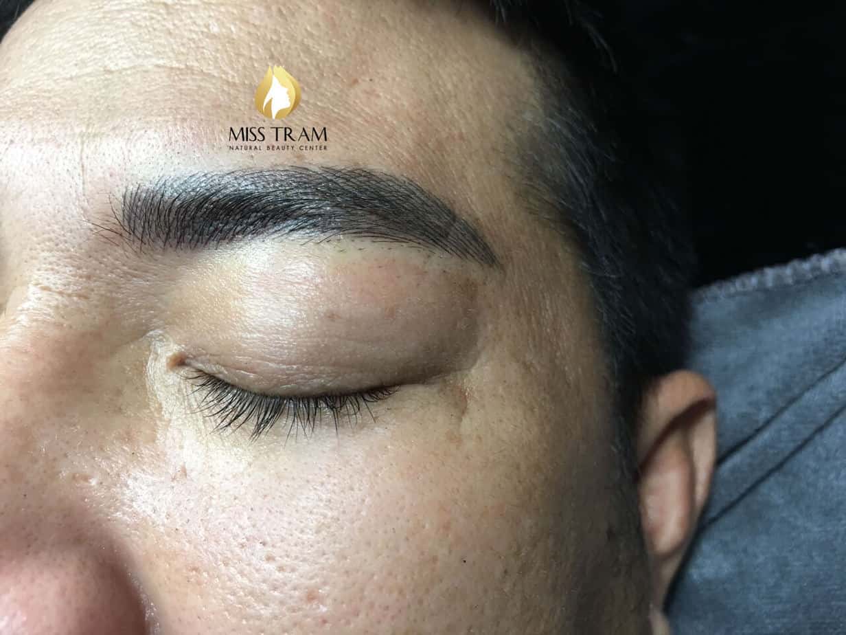 Before And After Correcting Old Eyebrows And Sculpting New Eyebrows 9D For Men 9