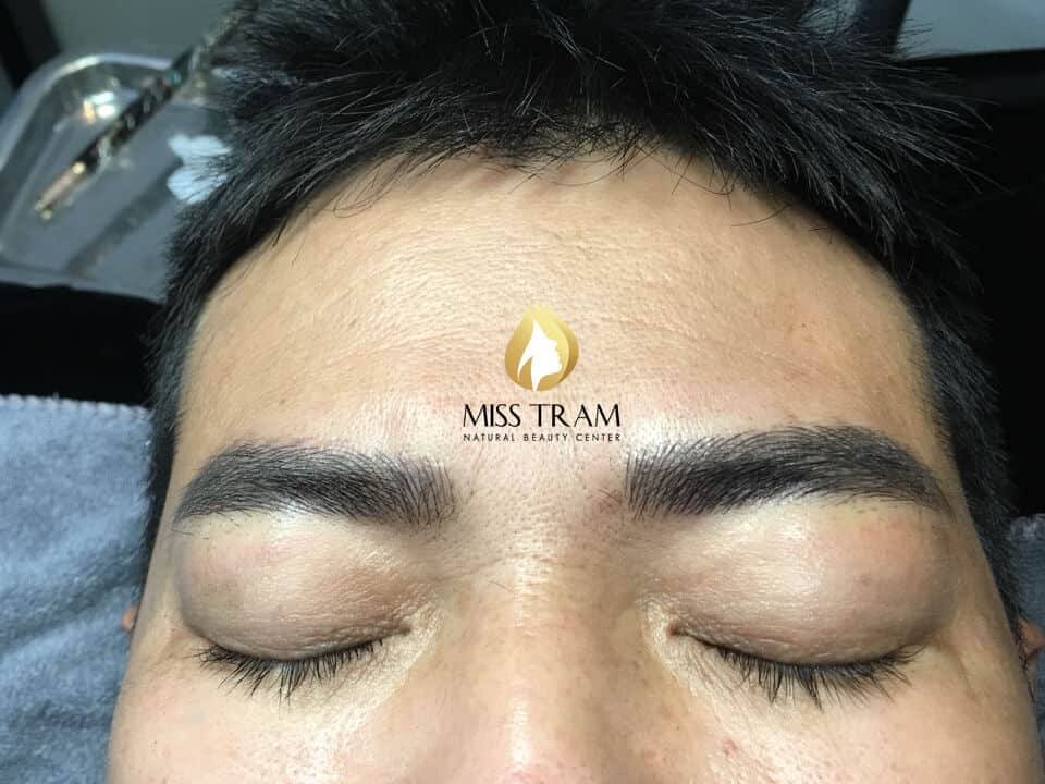 Before And After Correcting Old Eyebrows And Sculpting New Eyebrows 9D For Men 10