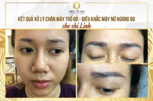 Before And After Treating Old Eyebrows - Queen's Eyebrow Sculpture 54