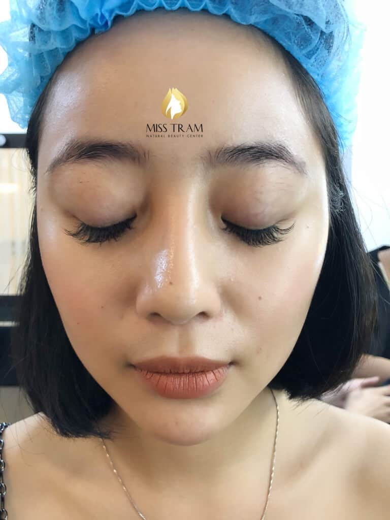 Before And After Treatment of Red Eyebrow - Queen's Ink Sculpting Eyebrow Sculpture 5