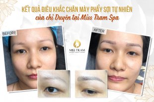 Before And After Making Eyebrow Sculpting with Natural Fiber 150
