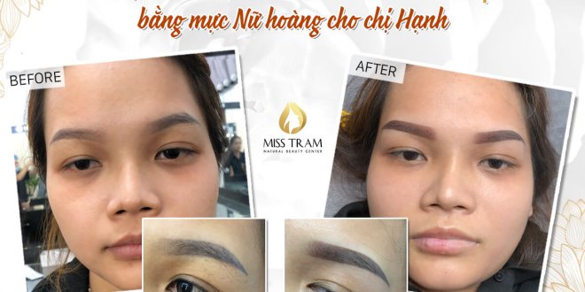 Before And After Treatment - Spray Eyebrow Powder with Queen Ink for Guests 5