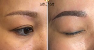 Before And After Treating Old Eyebrows - Head Sculpting, Spraying Powder for the Tail 28
