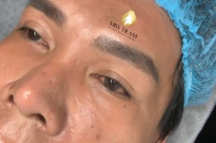 Before And After Making Beautiful Eyebrow Sculpture For Men 9