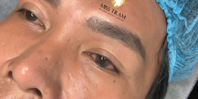 Before And After Making Beautiful Eyebrow Sculpture For Men 5