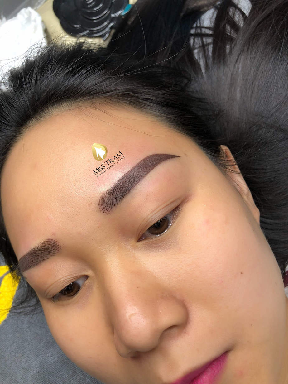 Before And After Treating Old Eyebrows - Sculpture Combines Powder Spray 10