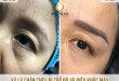 Before And After Treatment of Red Embroidered Eyebrows and Queen Eyebrow Sculpture 5