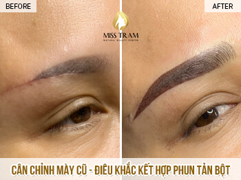 Before and After Sculpting Combined Spraying Smooth Powder For Eyebrows 5