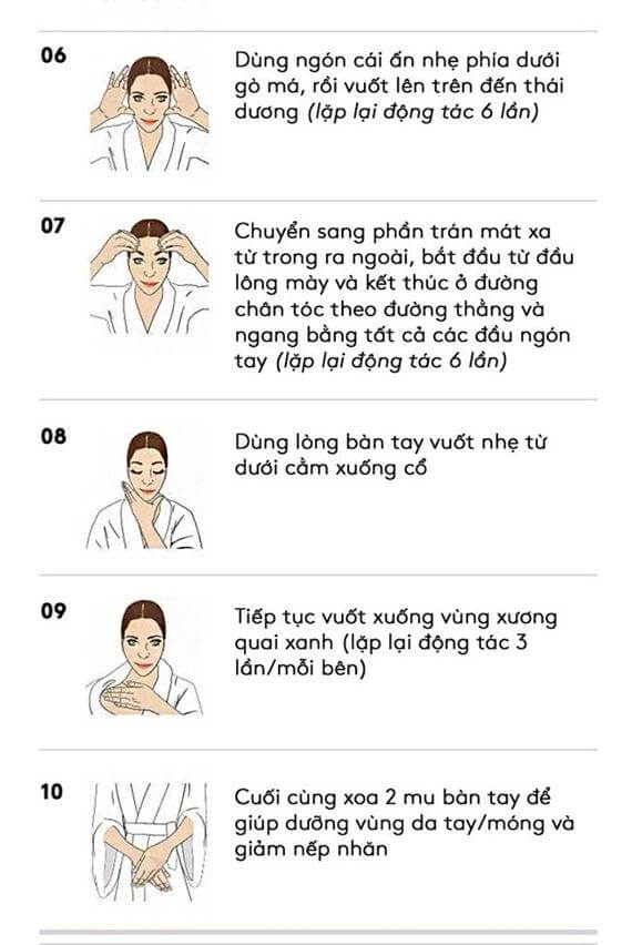 Phương Pháp Massage Mặt Đúng Cách Cho Làn Da Tươi Trẻ 6