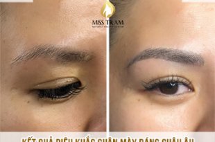 Before And After European Shape Eyebrow Sculpting at Spa 27