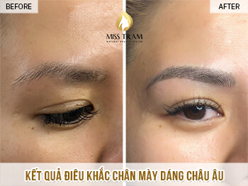 Before And After European Shape Eyebrow Sculpting at Spa 5