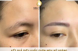 Before And After The Queen's Eyebrow Sculpting Results For Customers 64