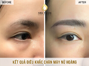 Before And After Posing - Sculpting Beautiful Queen's Eyebrows 5