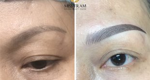 Before And After Queen's Eyebrow Sculpture To Fix Pale Eyebrows 22