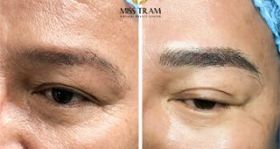 Before And After Sculpting Men's Eyebrows Using American Ink 13
