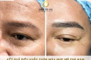 Before And After Sculpting Men's Eyebrows Using American Ink 50