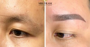 Before And After The Result Of Super Smooth Powder Eyebrow Spray For Women 6
