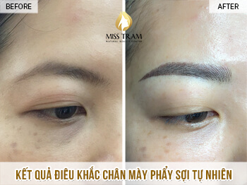 Before And After Beautiful Natural Fiber Brow Sculpting For Women 5