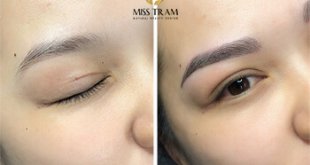 Before And After Sculpting Natural Fibers Combined Shading For Eyebrows 1