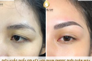 Before And After Sculpting Natural Fibers Combined with Spray Ombre 17 . Eyebrows