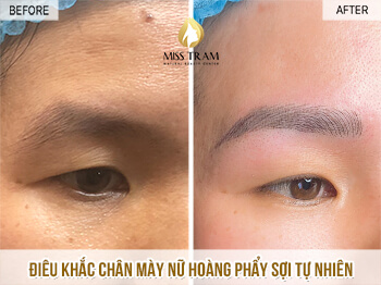 Before And After Sculpting the Queen's Eyebrows with Natural Fibers For Women 5