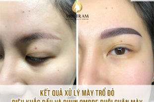 Before And After Fixing Old Eyebrows - Sculpting And Spraying Ombre Eyebrows 28