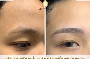 Before And After Sculpting Eyebrows with Threads For Standard Eyebrow Shape 38