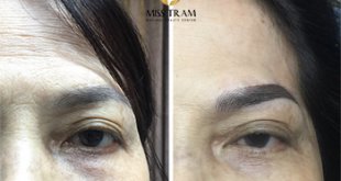 Before And After Treating Old Eyebrows - Beautiful Shading Spray Combination Sculpture 1