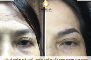 Before And After Treating Old Eyebrows - Beautiful Shading Spray Combination Sculpture 25