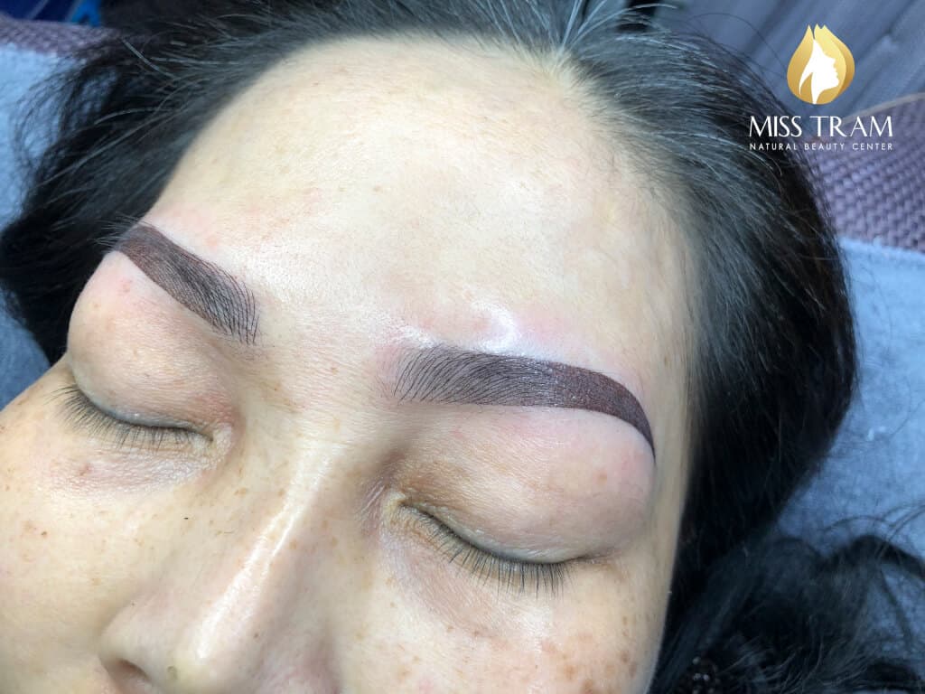 Before And After Treating Old Eyebrows - Sculpture Combined Ombre Sand Grain New Eyebrow 9