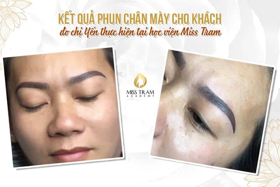 Học Viên Hoàn Thành Quy Trình Phun Chân Mày & Môi Cho Khách Hàng 3