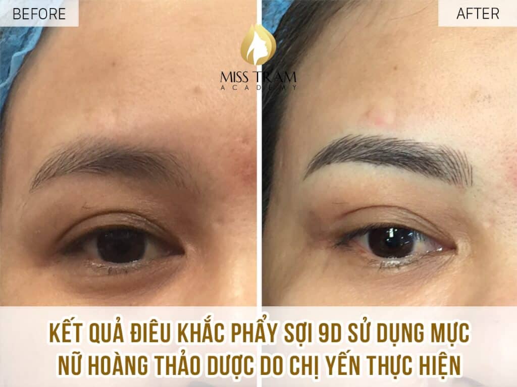 Results of Sister Yen's 9D Queen's Eyebrow Sculpting Practice