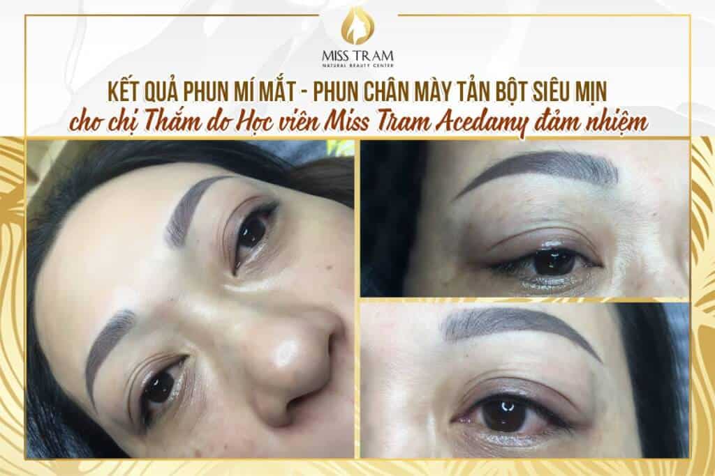 Kết Quả Phun Mí Mắt - Phun Mày Tản Bột Siêu Mịn Cho Nữ 9