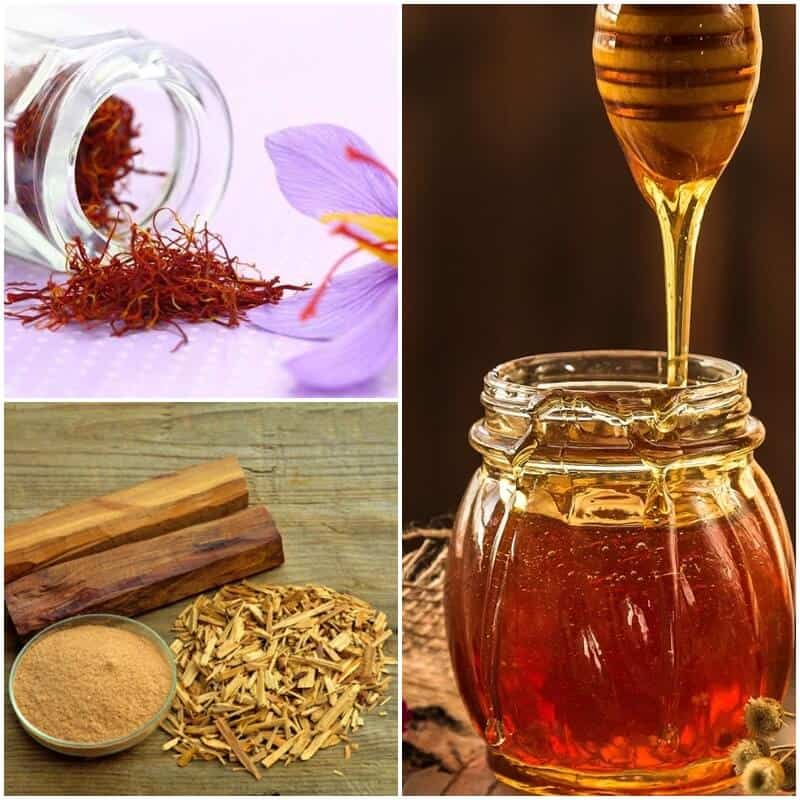 công thức mặt nạ chống lão hóa với safron