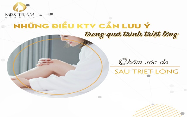 chăm sóc da đúng cách sau triệt lông