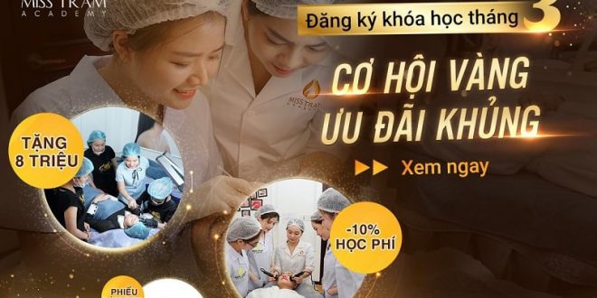 khuyến mãi khóa học tại miss tram