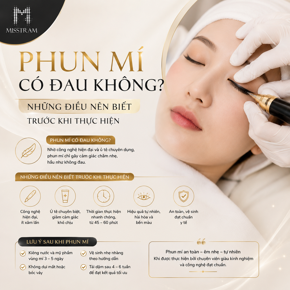 Phun Mí Có Đau Không? Những Điều Nên Biết Trước Khi Thực Hiện 3