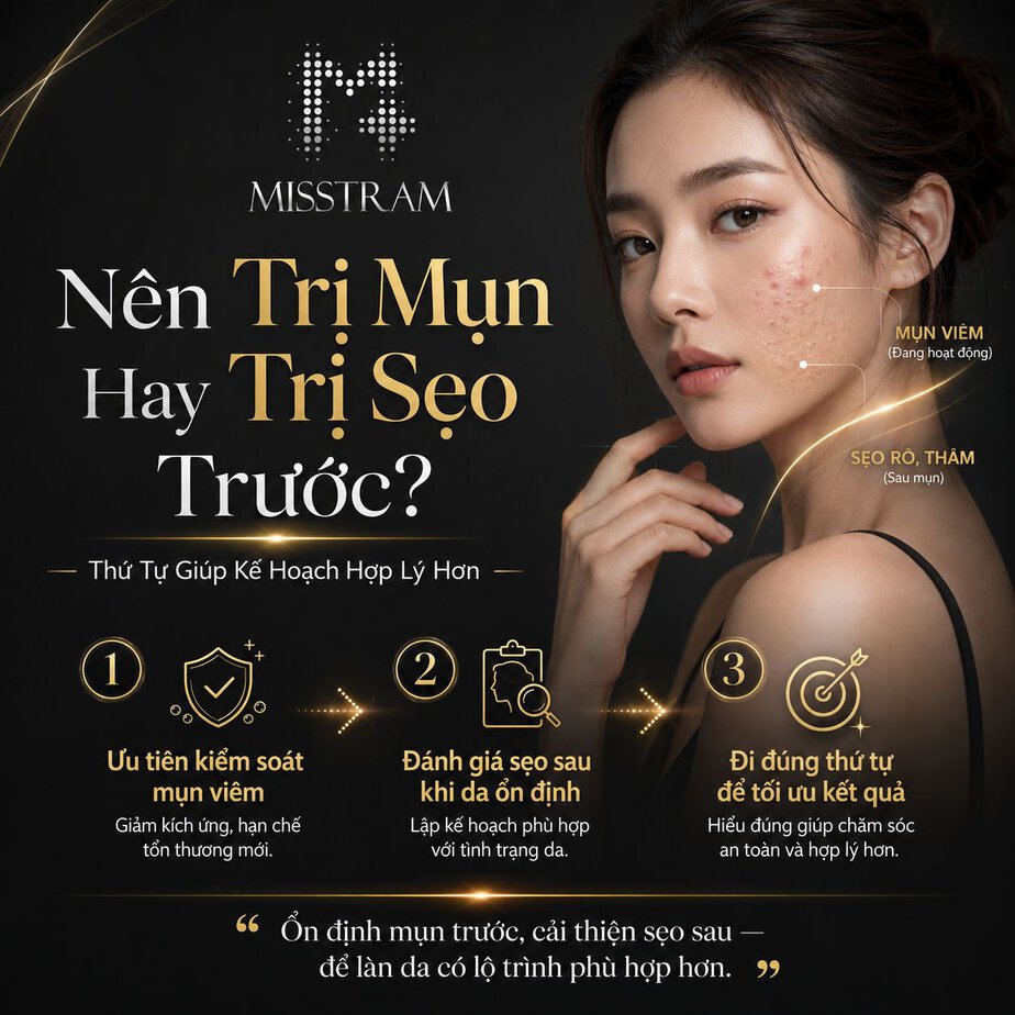 Nên Trị Mụn Hay Trị Sẹo Trước? Thứ Tự Giúp Kế Hoạch Hợp Lý Hơn 3